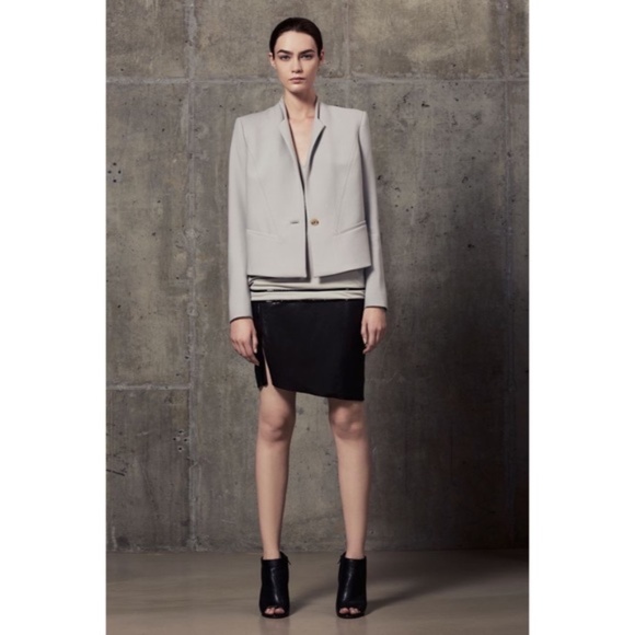 Helmut Lang Jackets & Blazers - HELMUT LANG Light Gray Single Button Blazer Jacket